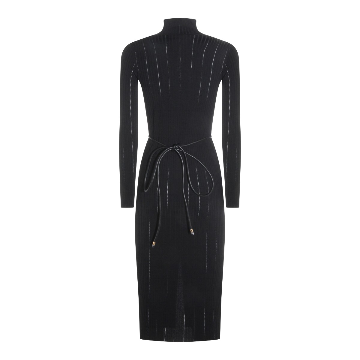 BLACK VISCOSE DRESS