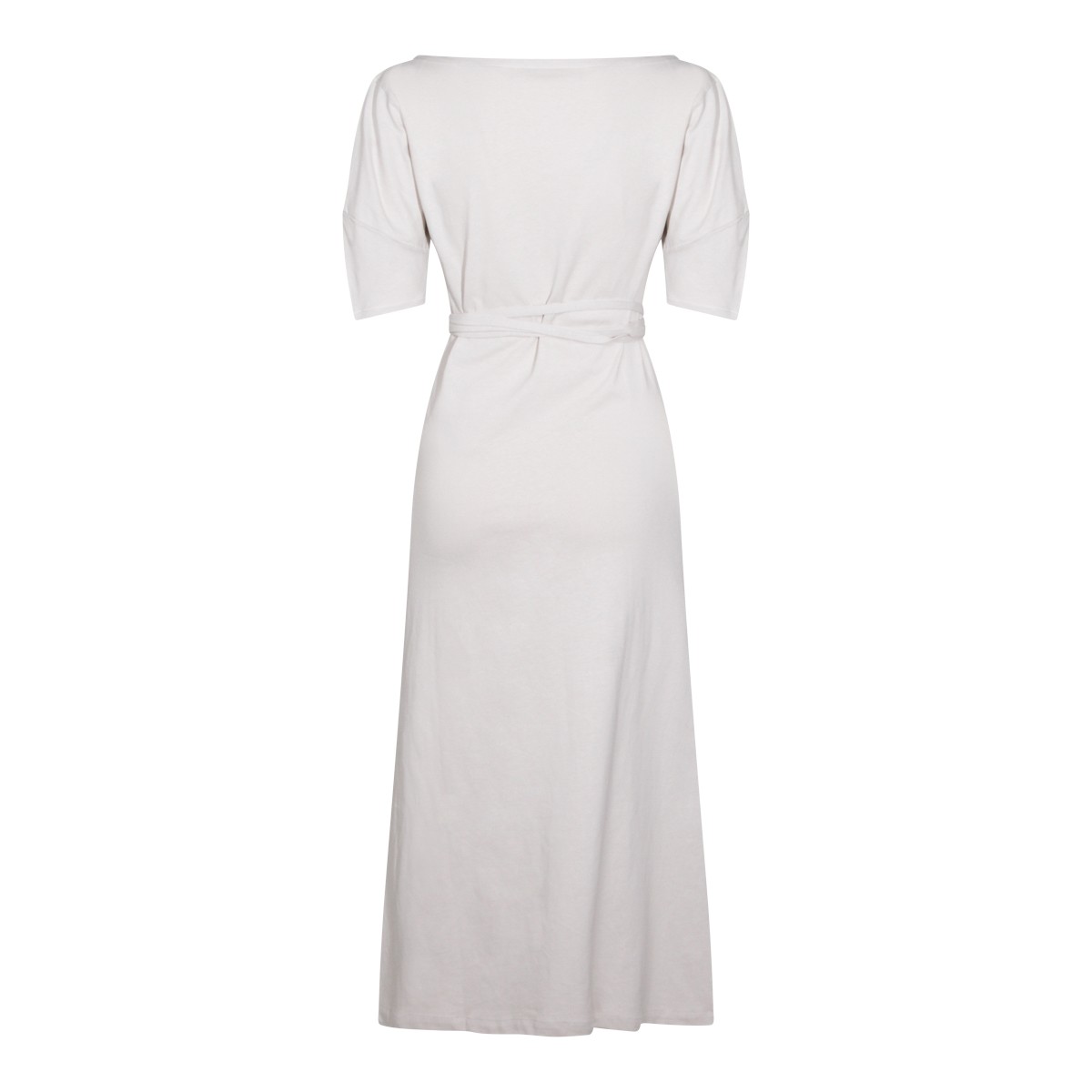 BEIGE COTTON MAXI DRESS