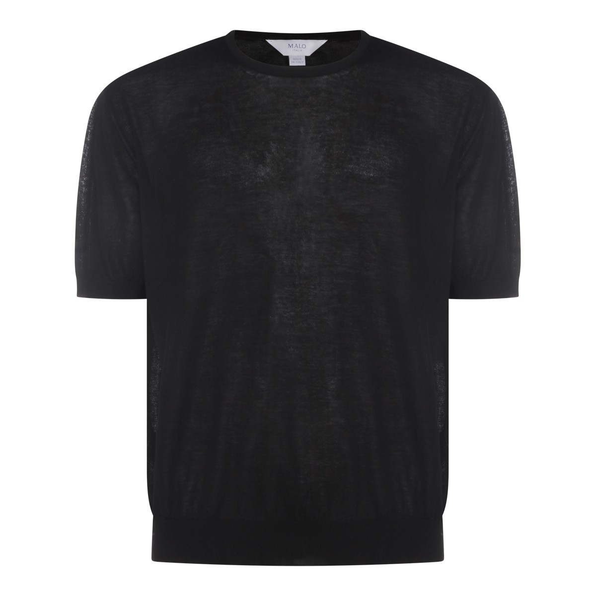BLACK COTTON T-SHIRT