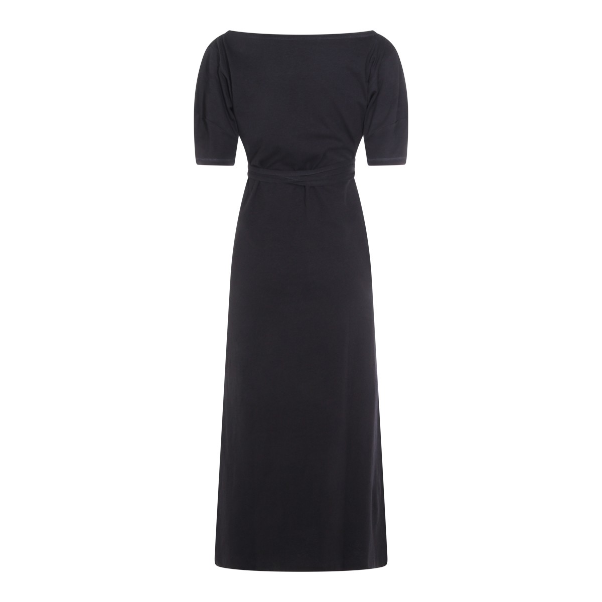 BLACK COTTON MAXI DRESS