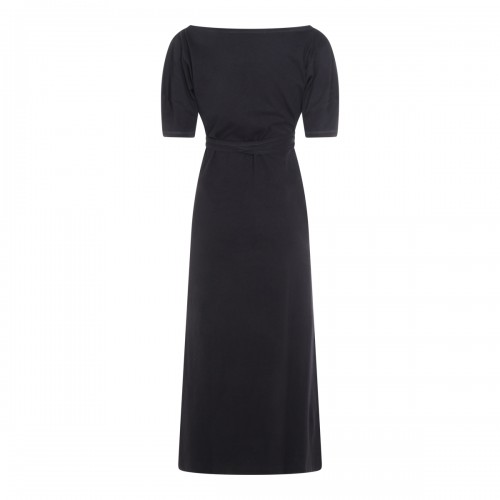 BLACK COTTON MAXI DRESS