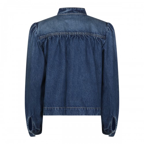 BLUE COTTON DENIM JACKET