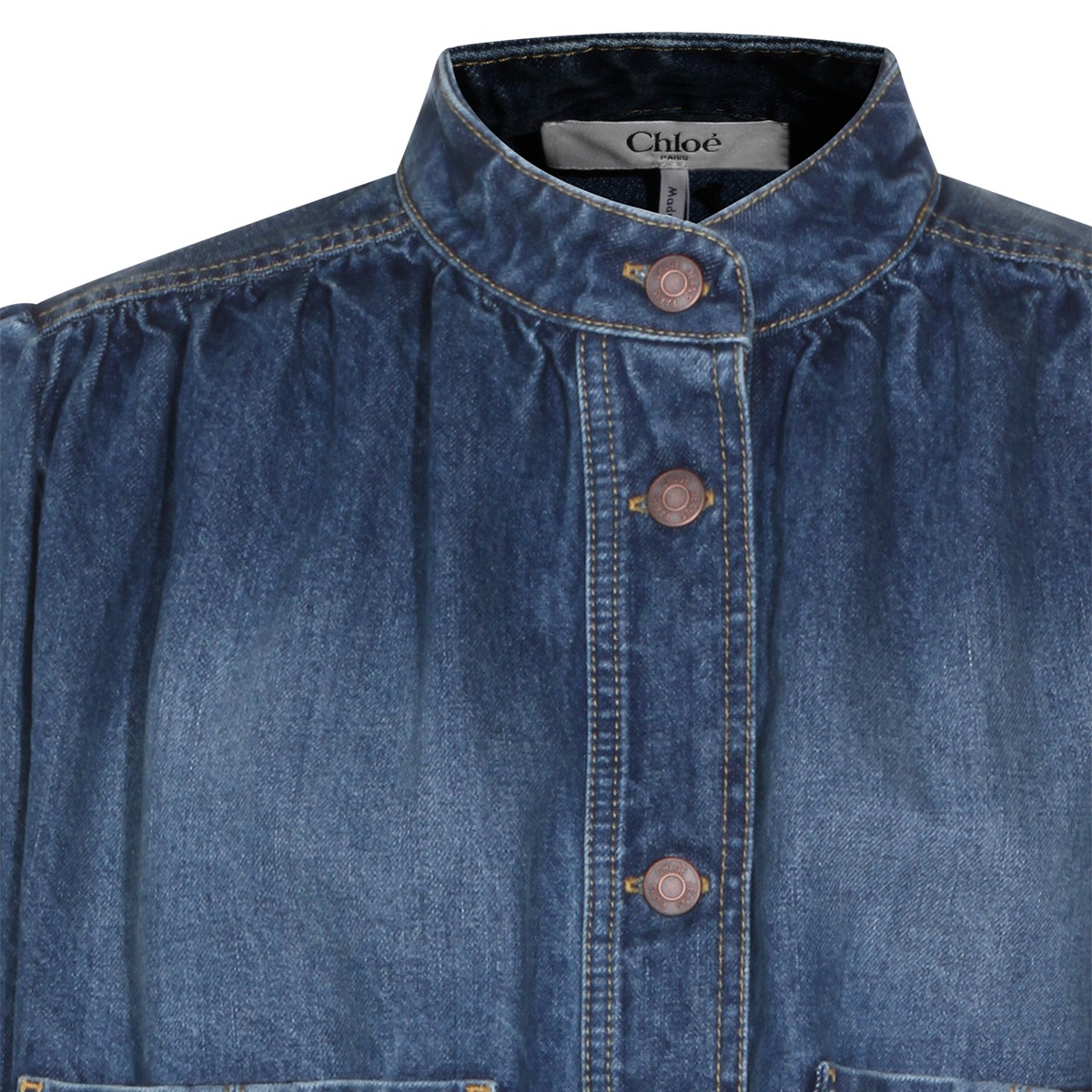 BLUE COTTON DENIM JACKET