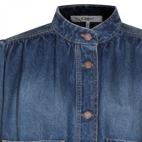 BLUE COTTON DENIM JACKET