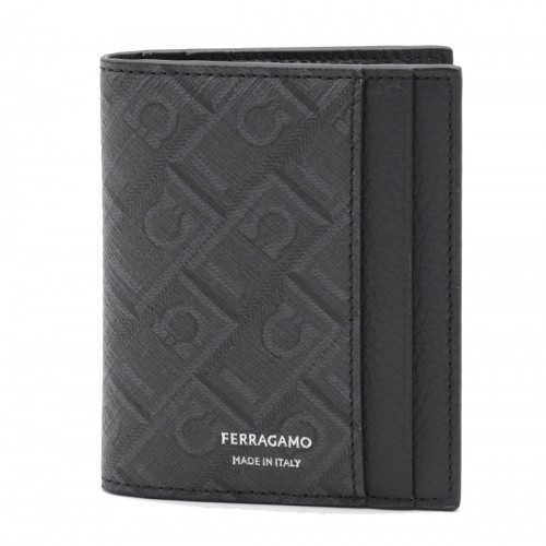 BLACK AND GREY CARD HOLDER
