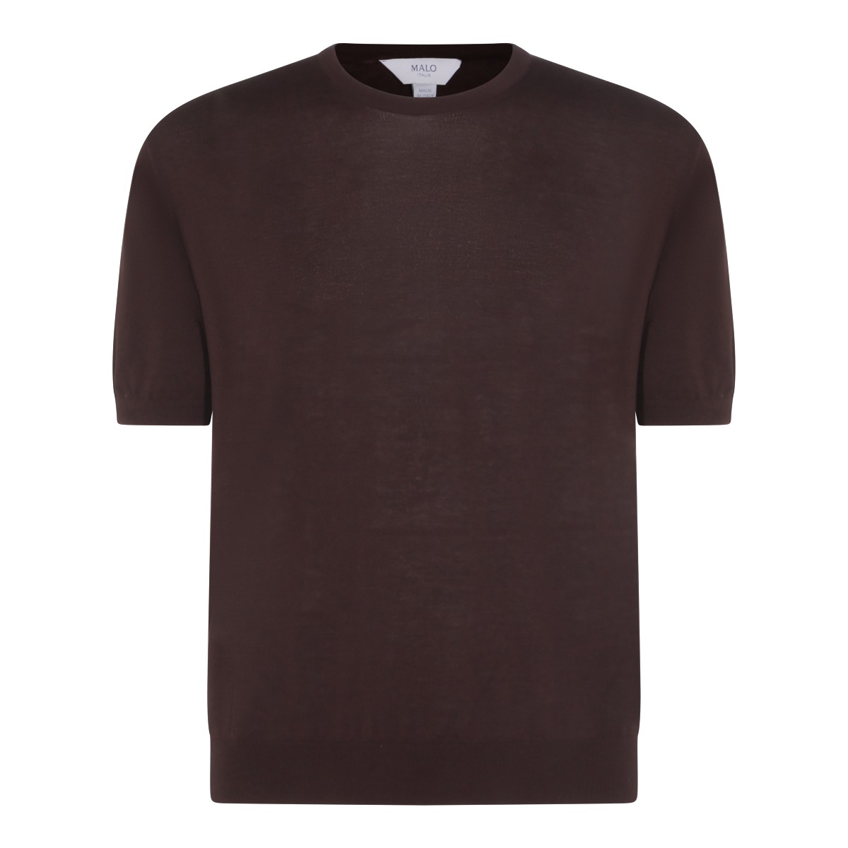 BROWN COTTON T-SHIRT