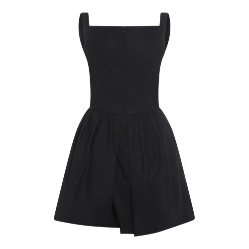 BLACK MINI COTTON DRESS 2