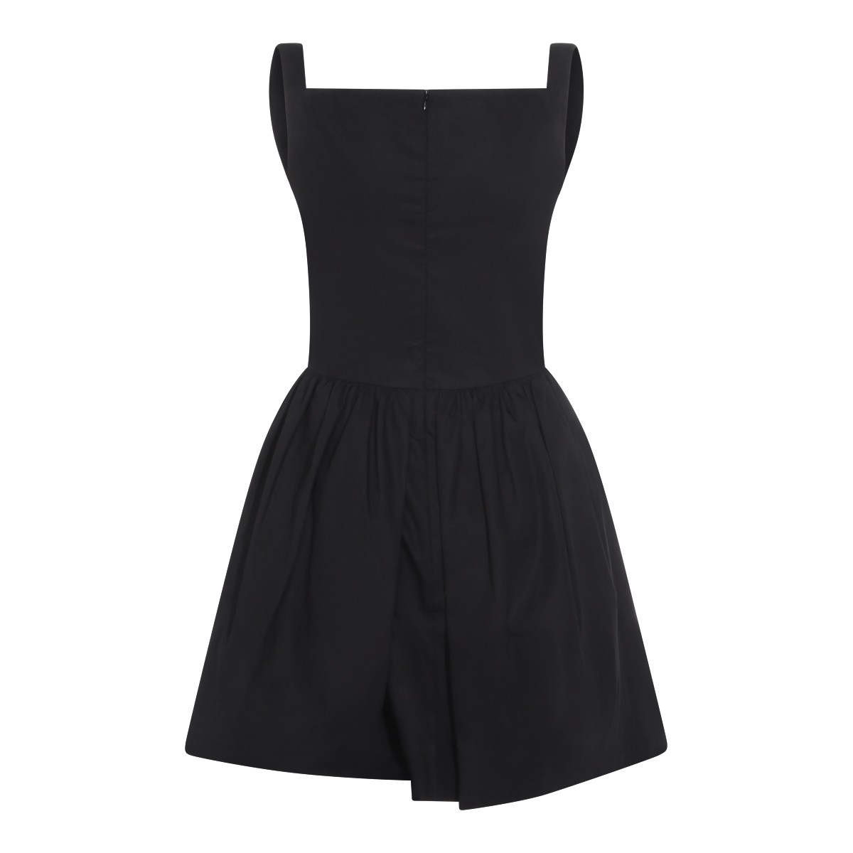 BLACK MINI COTTON DRESS