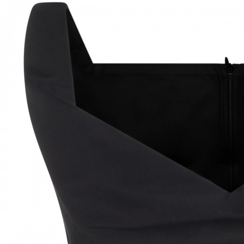 BLACK MINI COTTON DRESS