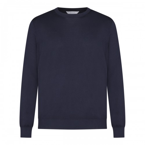 DARK BLUE COTTON KNITWEAR