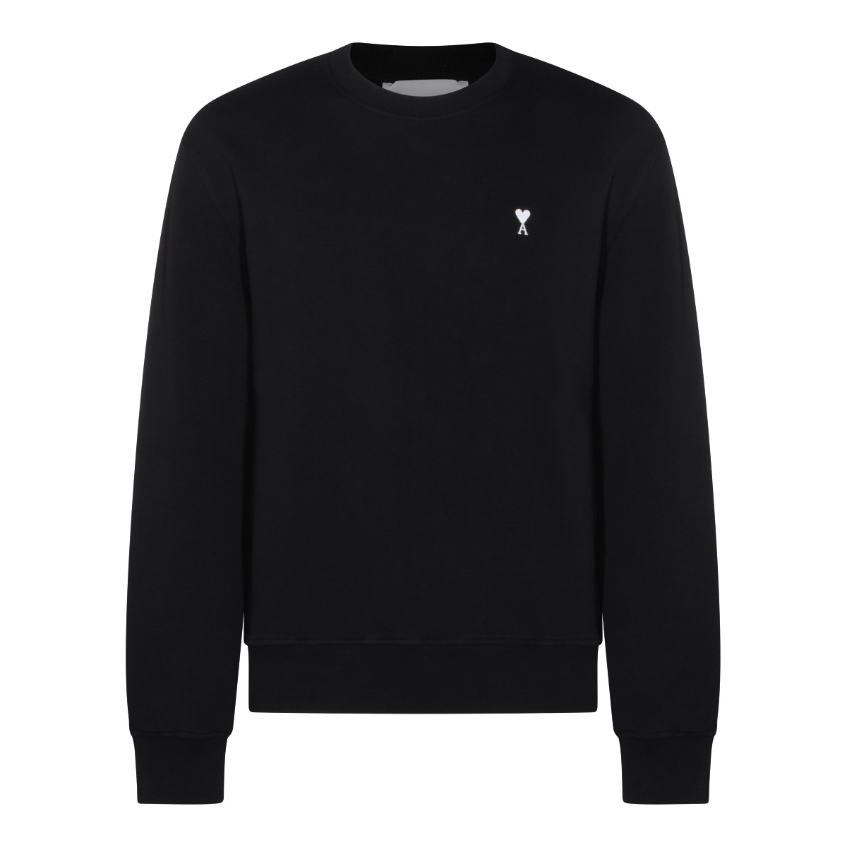 BLACK COTTON SWEATSHIRT