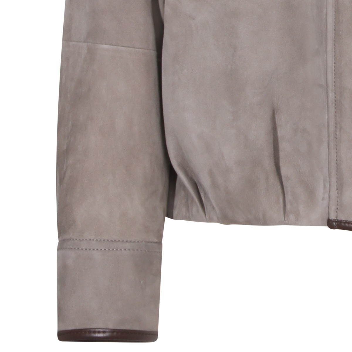 BEIGE LEATHER JACKET