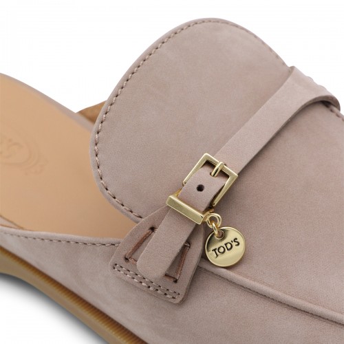 GREY LEATHER LOAFERS