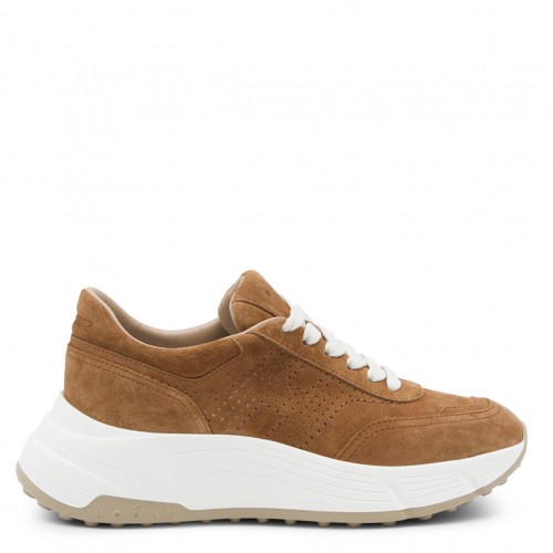 BROWN LEATHER SNEAKERS
