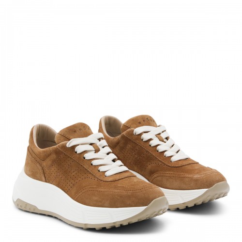 BROWN LEATHER SNEAKERS