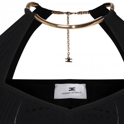 BLACK VISCOSE KNITWEAR