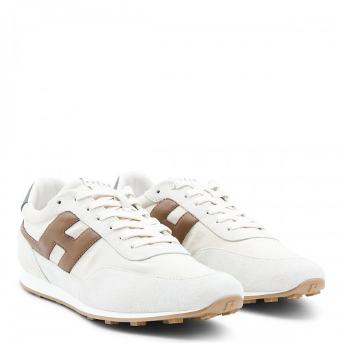 BEIGE LEATHER SNEAKERS