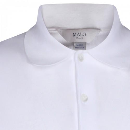 WHITE COTTON POLO SHIRT