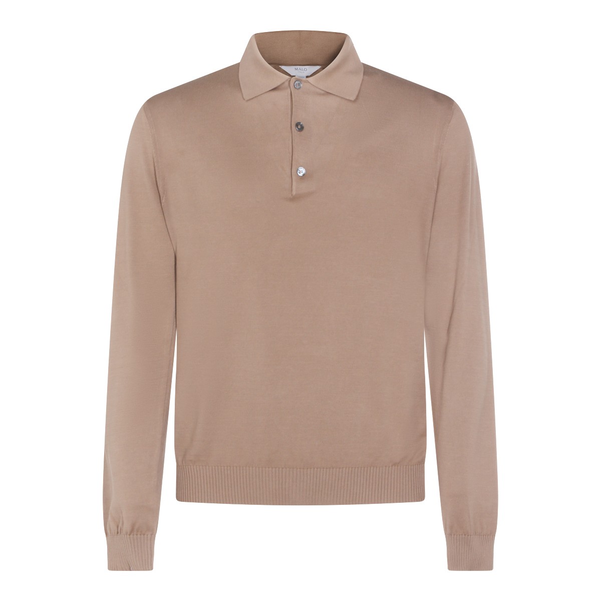 BROWN COTTON POLO SHIRT