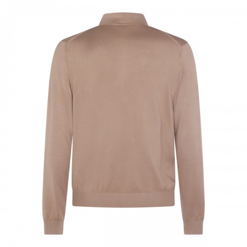 BROWN COTTON POLO SHIRT 2