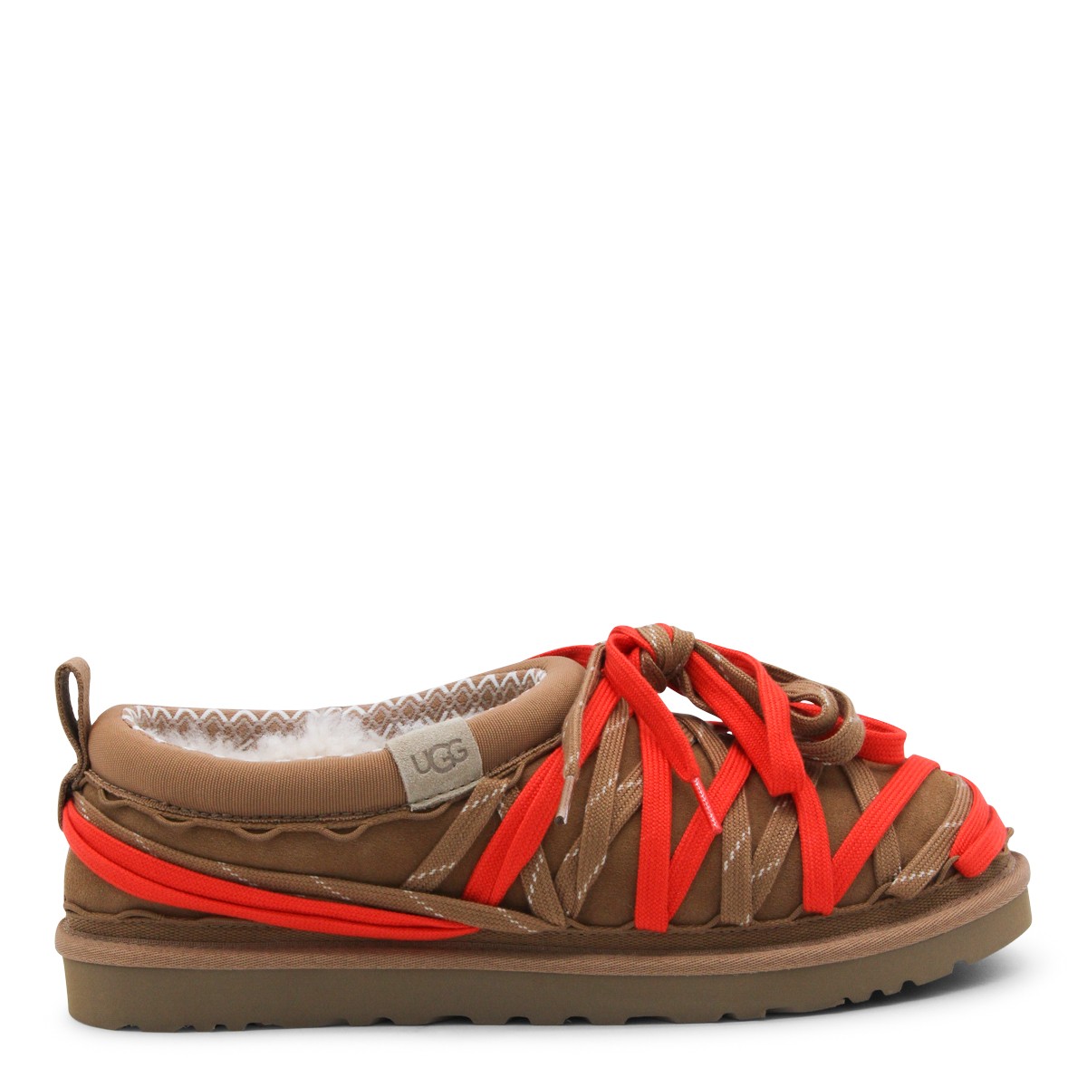 BROWN TASMAN LACE FLATS