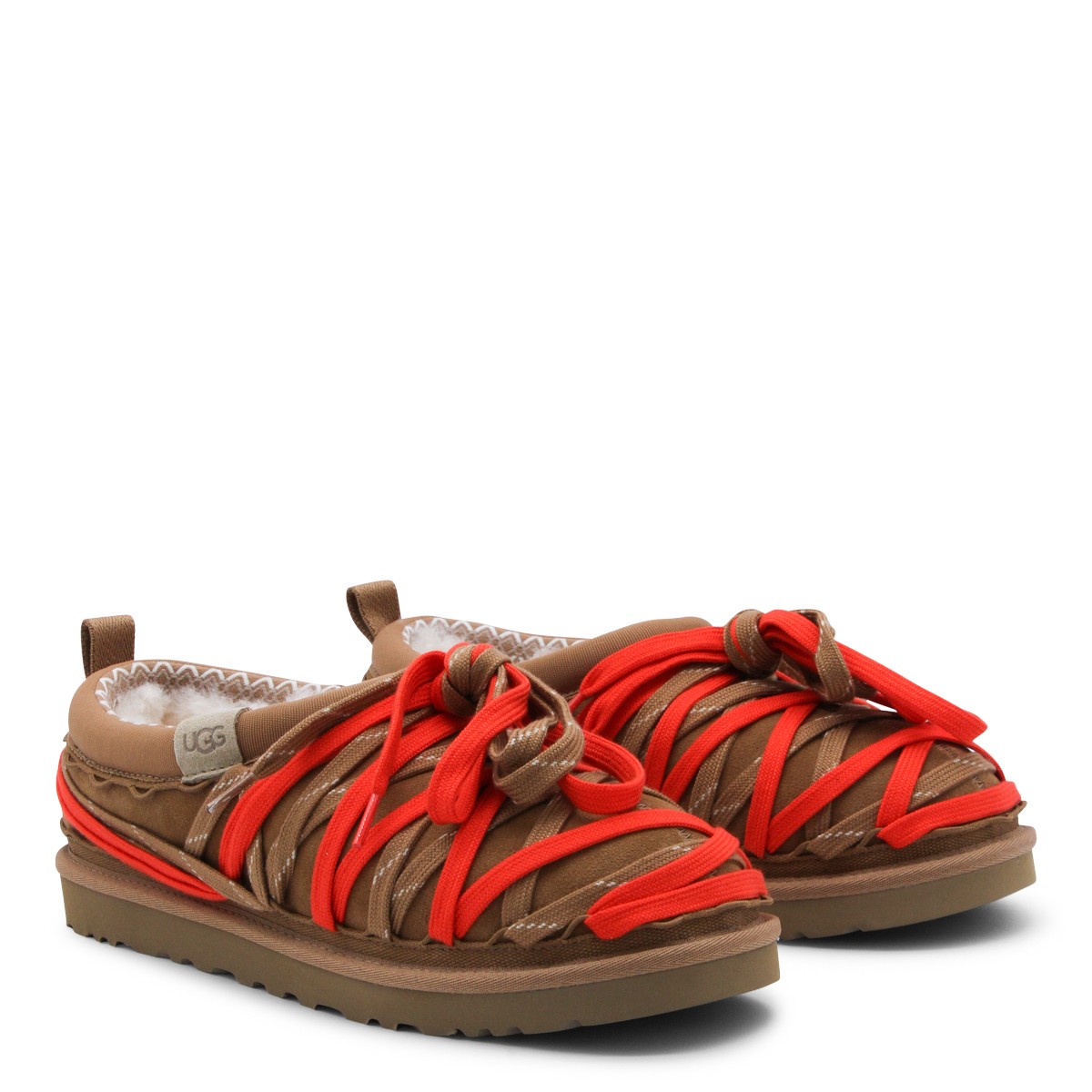 BROWN TASMAN LACE FLATS