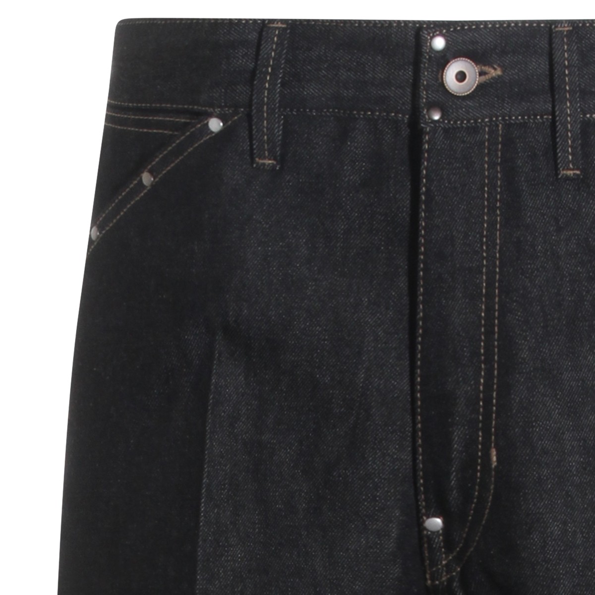 BLACK COTTON JEANS