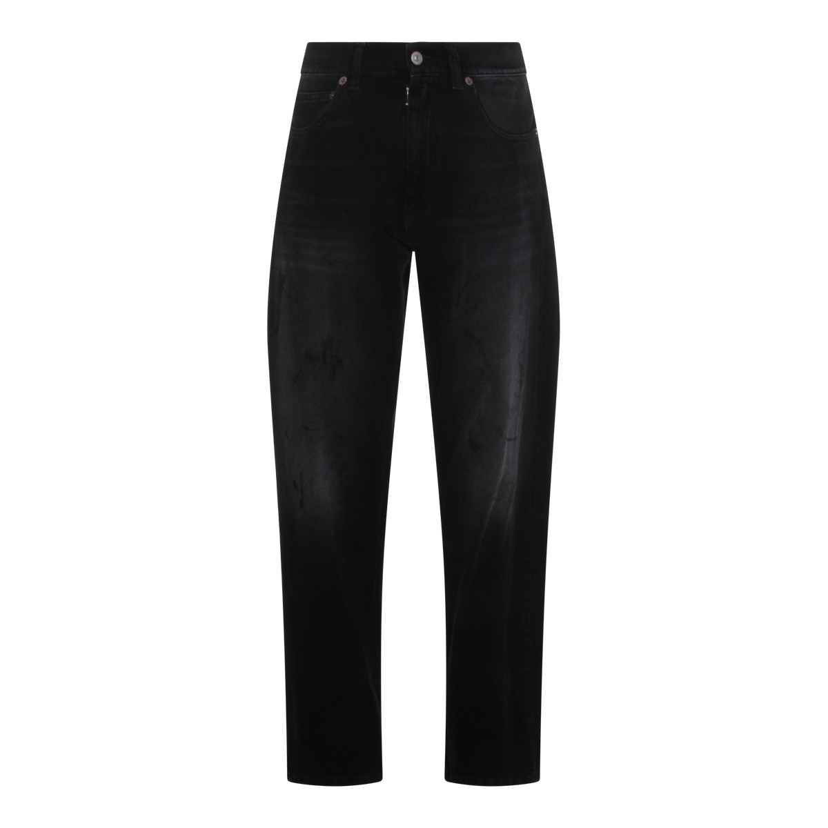 BLACK COTTON JEANS