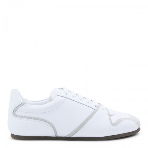 WHITE LEATHER SNEAKERS