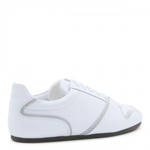 WHITE LEATHER SNEAKERS