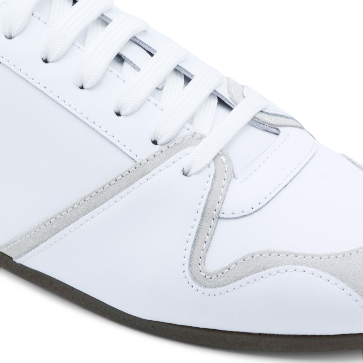 WHITE LEATHER SNEAKERS
