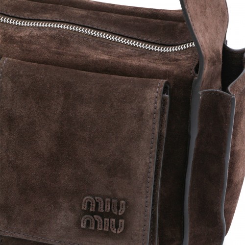 BROWN LEATHER SHOULDER BAG