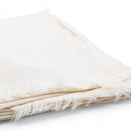 WHITE VISCOSE SCARF 2