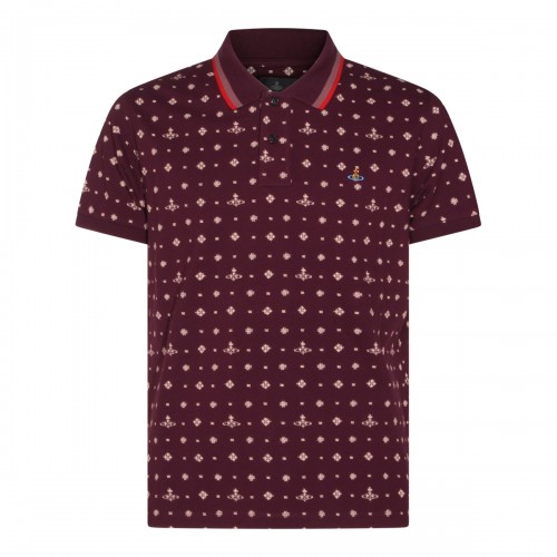 BURGUNDY COTTON POLO SHIRT