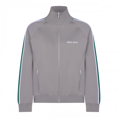 GREY AND GREEN COTTON...