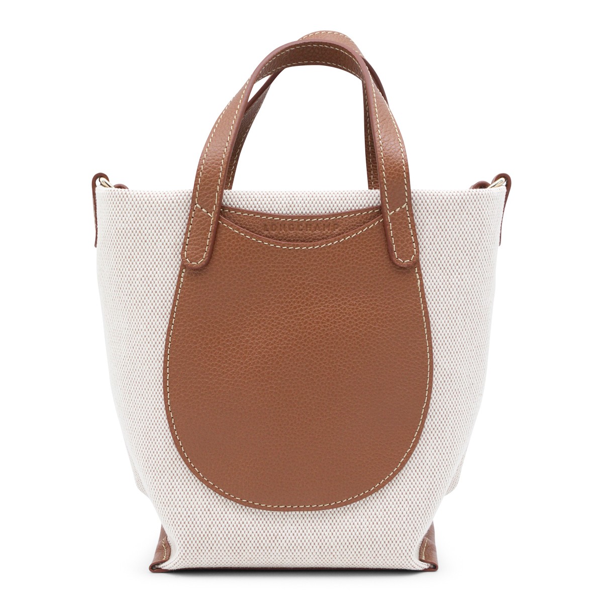 CARAMEL CANVAS CROSSBODY BAG