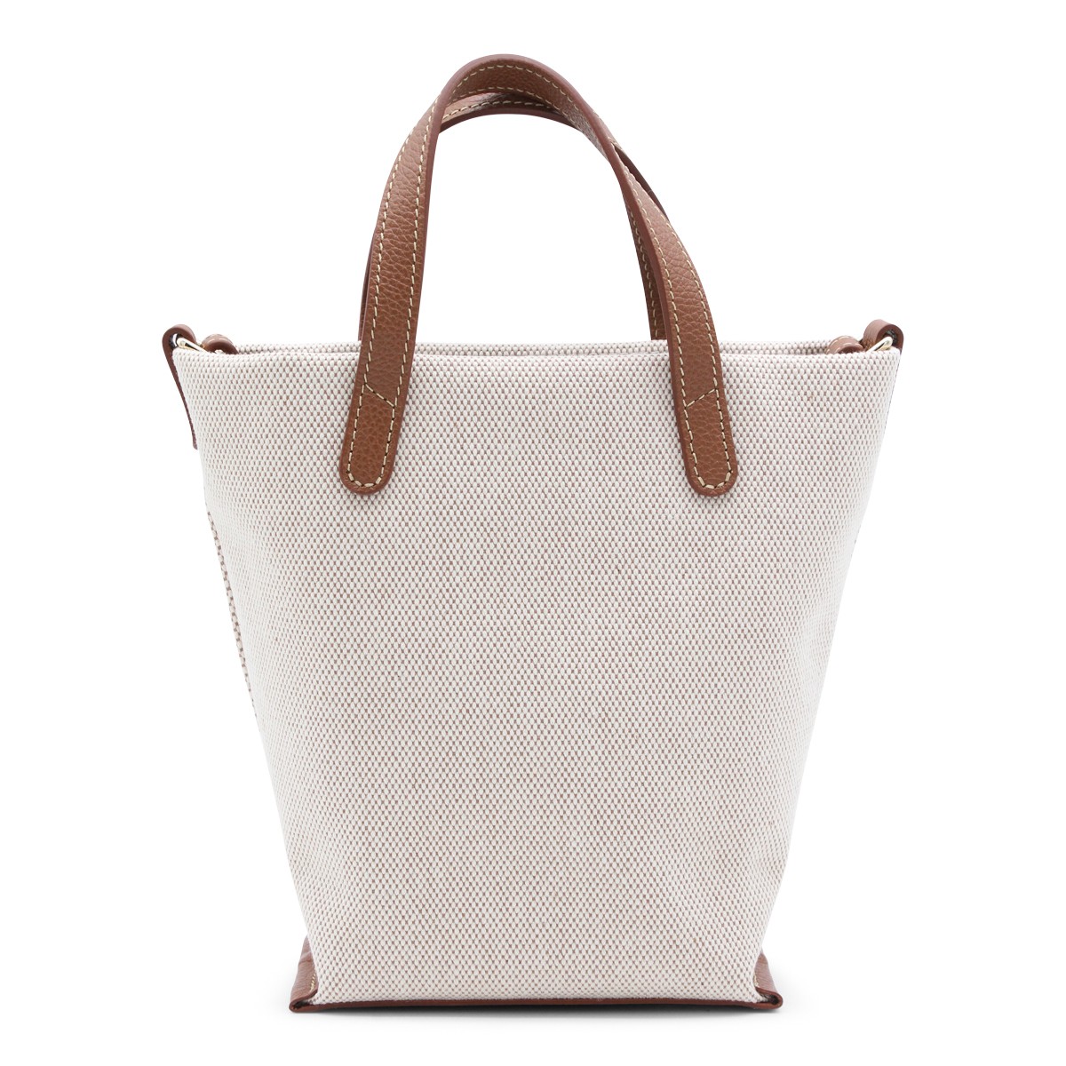 CARAMEL CANVAS CROSSBODY BAG