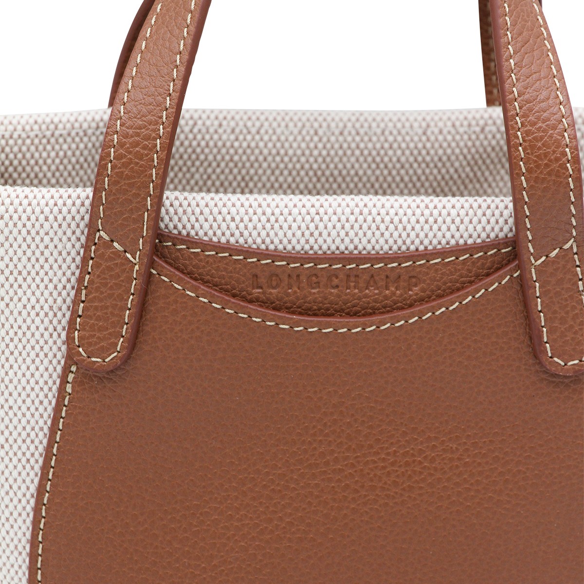 CARAMEL CANVAS CROSSBODY BAG