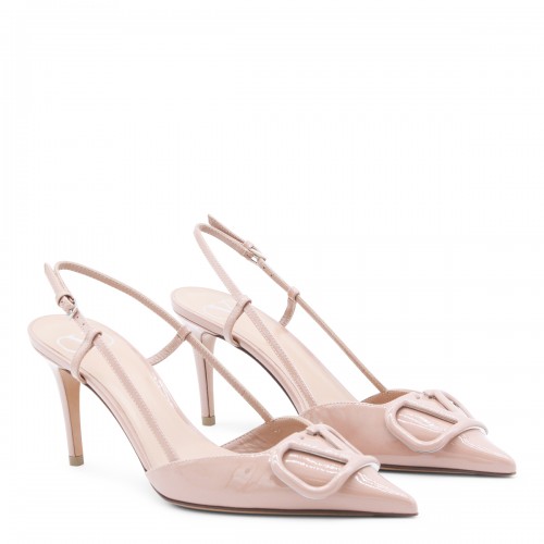 LIGHT PINK LEATHER PUMPS