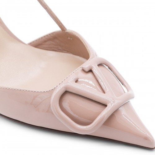 LIGHT PINK LEATHER PUMPS