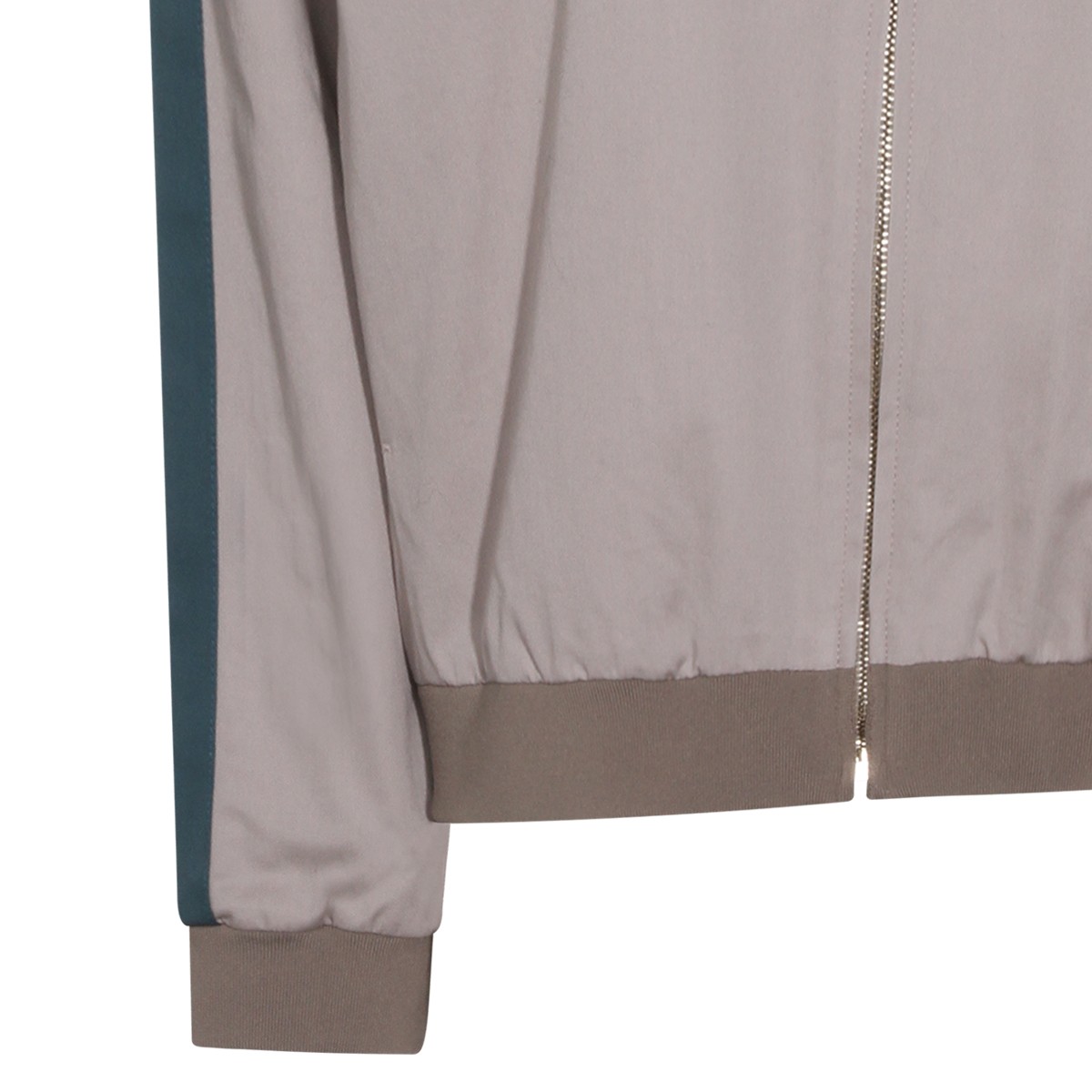 KAKI AND GREEN COTTON CASUAL JACKET