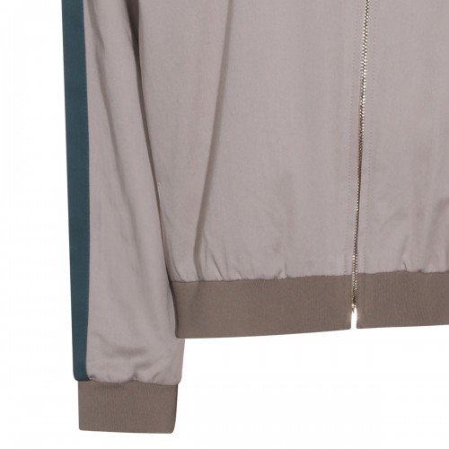 KAKI AND GREEN COTTON CASUAL JACKET