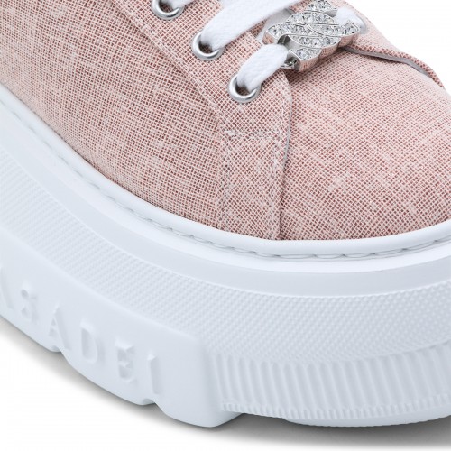 PINK LEATHER NEXUS SOLAR ECLIPSE SNEAKERS