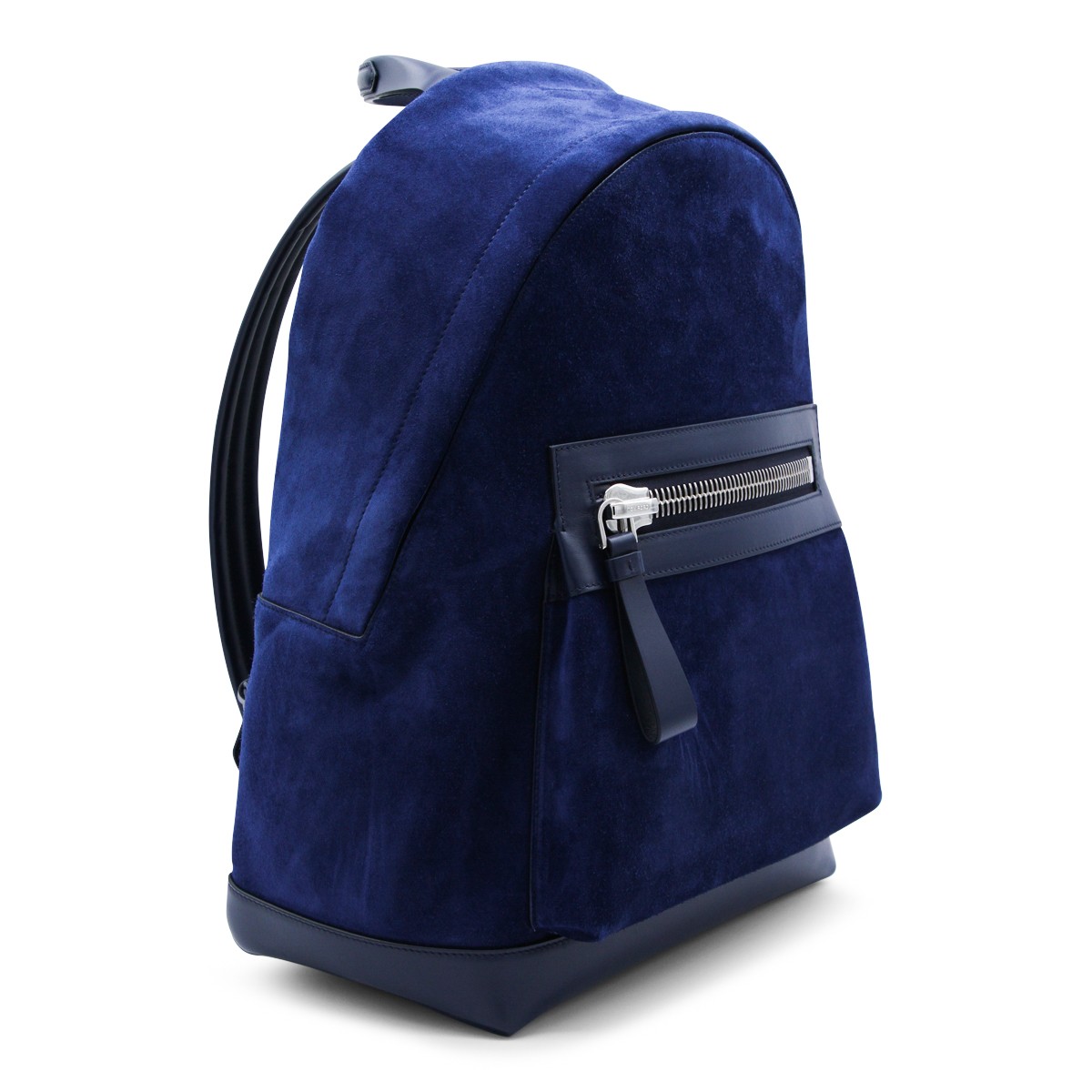 NAVY SUEDE BACKPACK
