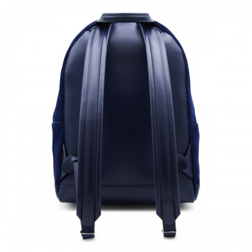 NAVY SUEDE BACKPACK