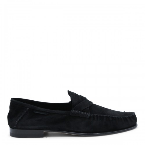 BLACK SUEDE RIPLEY LOAFERS