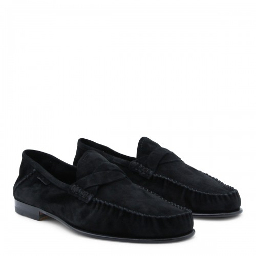 BLACK SUEDE RIPLEY LOAFERS 2
