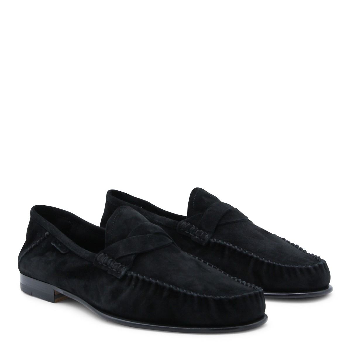 BLACK SUEDE RIPLEY LOAFERS