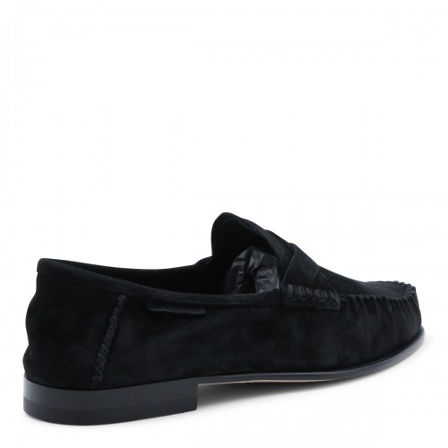 BLACK SUEDE RIPLEY LOAFERS