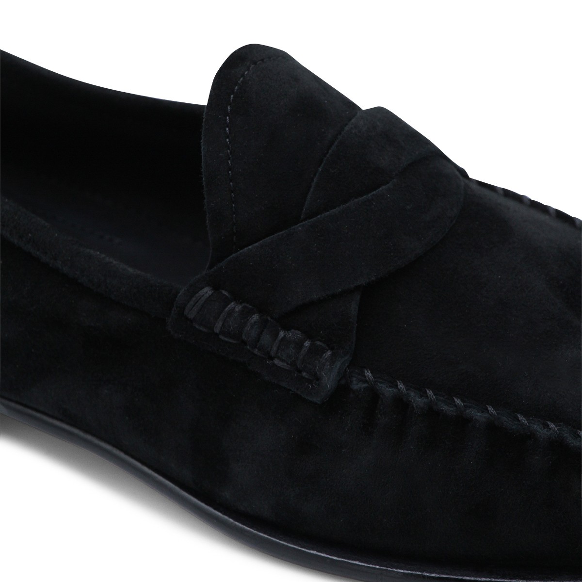BLACK SUEDE RIPLEY LOAFERS